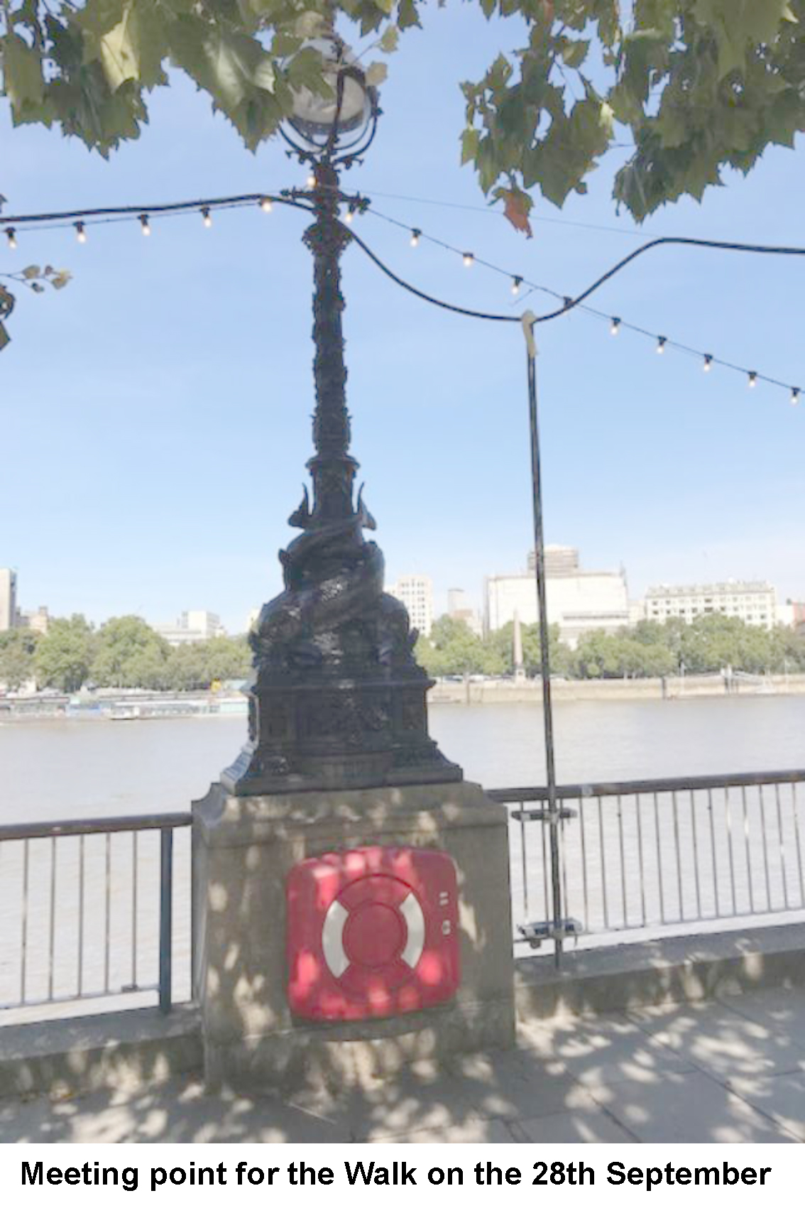 Meeting point for the Walk on the 28th September