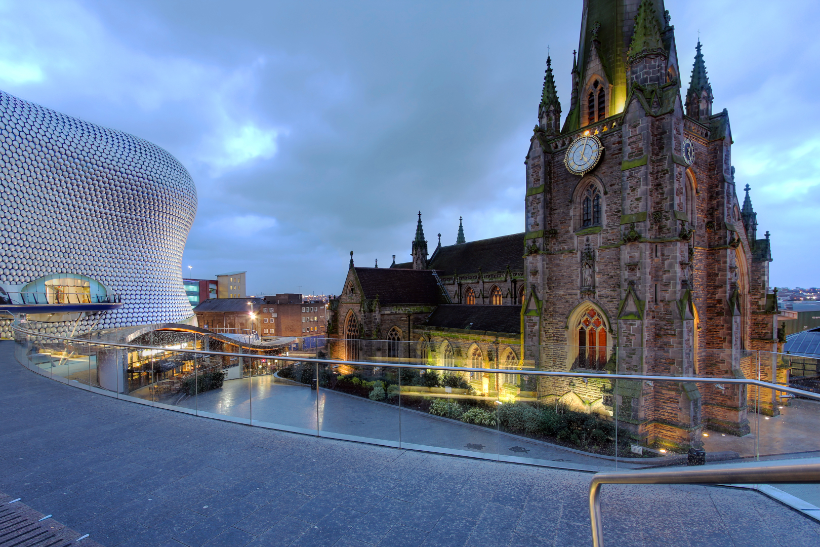 Birmingham,,Uk,-,January,30:,Night,Scene,In,Downtown,Birmingham,
